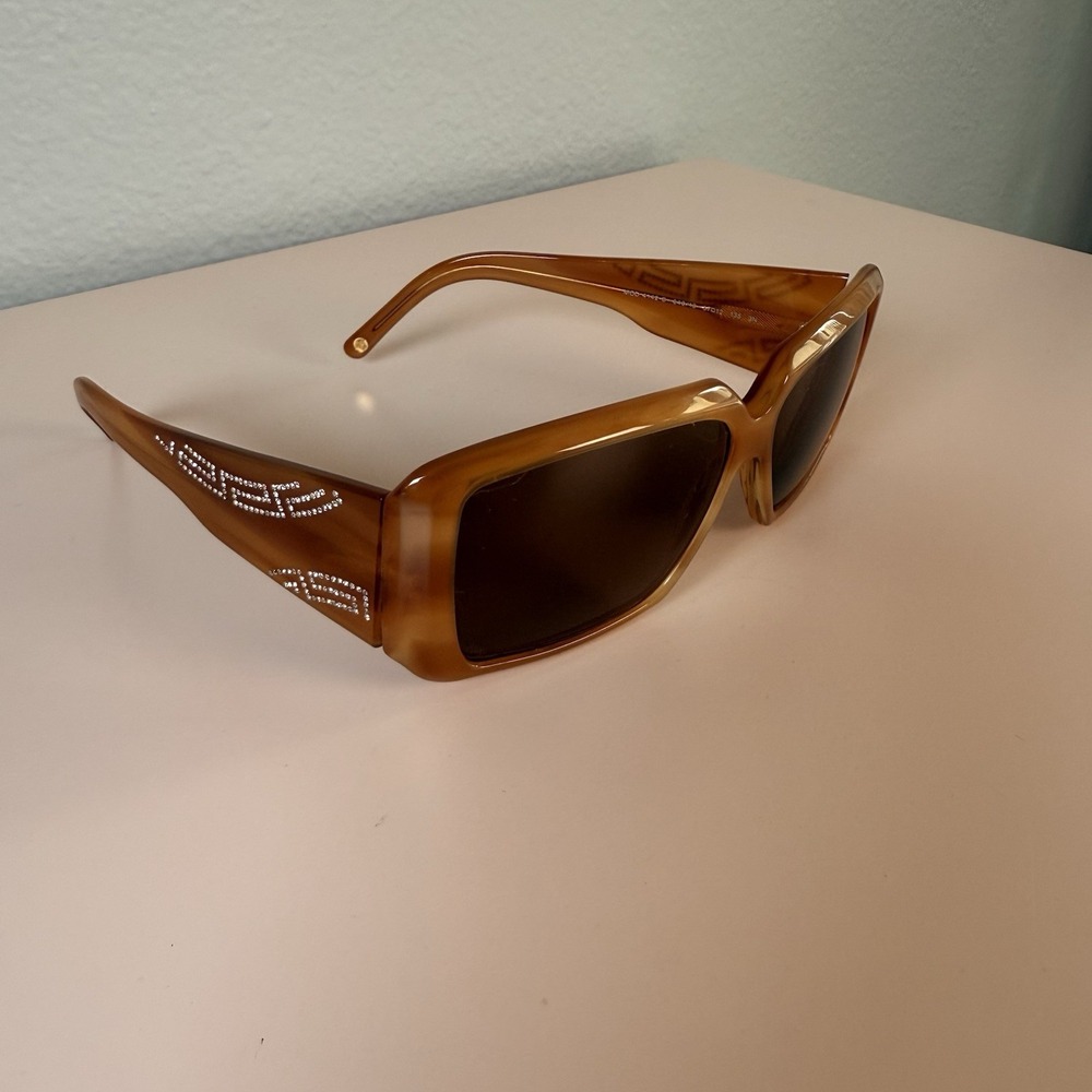 VERSACE SUNGLASSES 4142 Brown Gradient Y2K Style PLS SEE DESCRIPTION-FRAMES ONLY